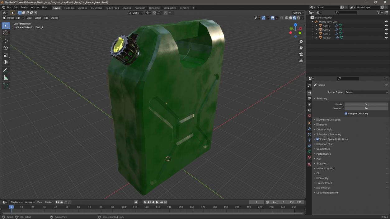 Plastic Jerry Can 3D