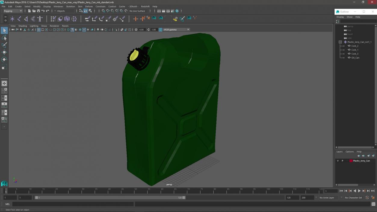 Plastic Jerry Can 3D