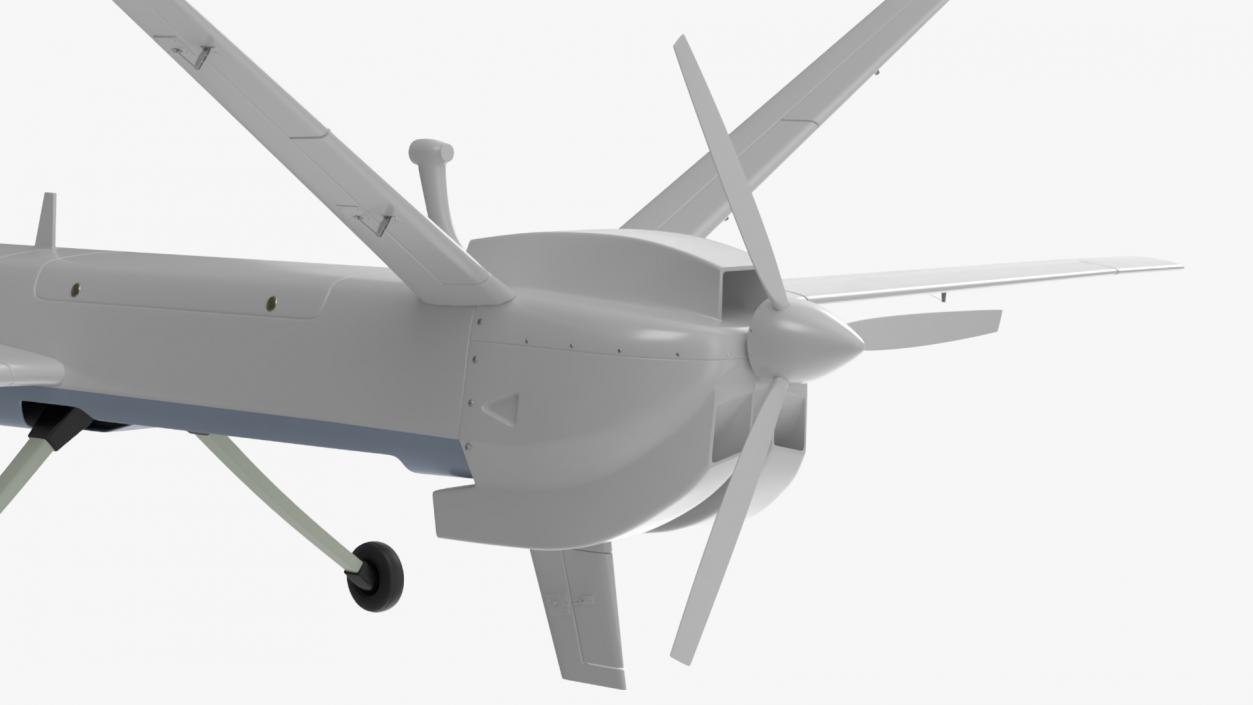 3D Iranian Dron Qods Mohajer 10 Blue model