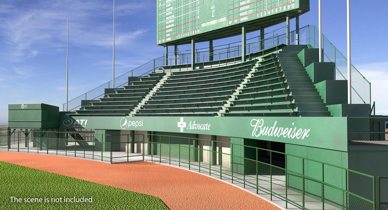 Wrigley Field Scoreboard 3D model