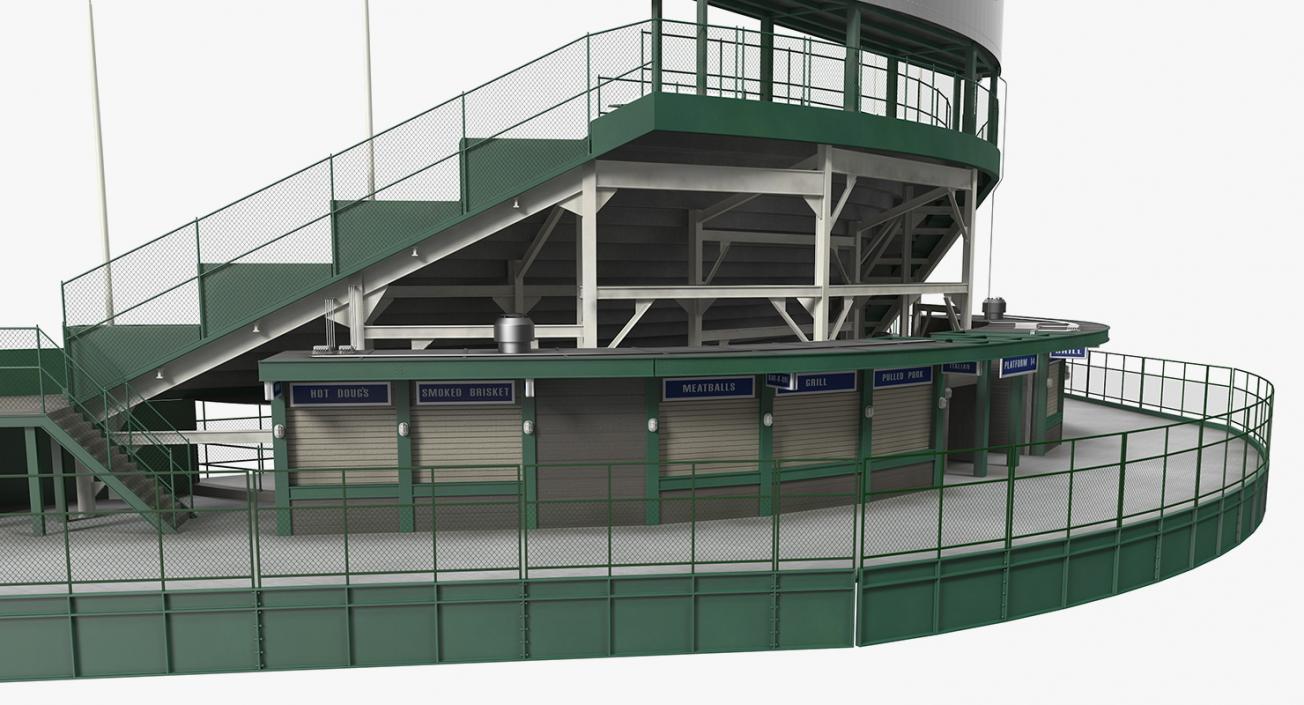 Wrigley Field Scoreboard 3D model