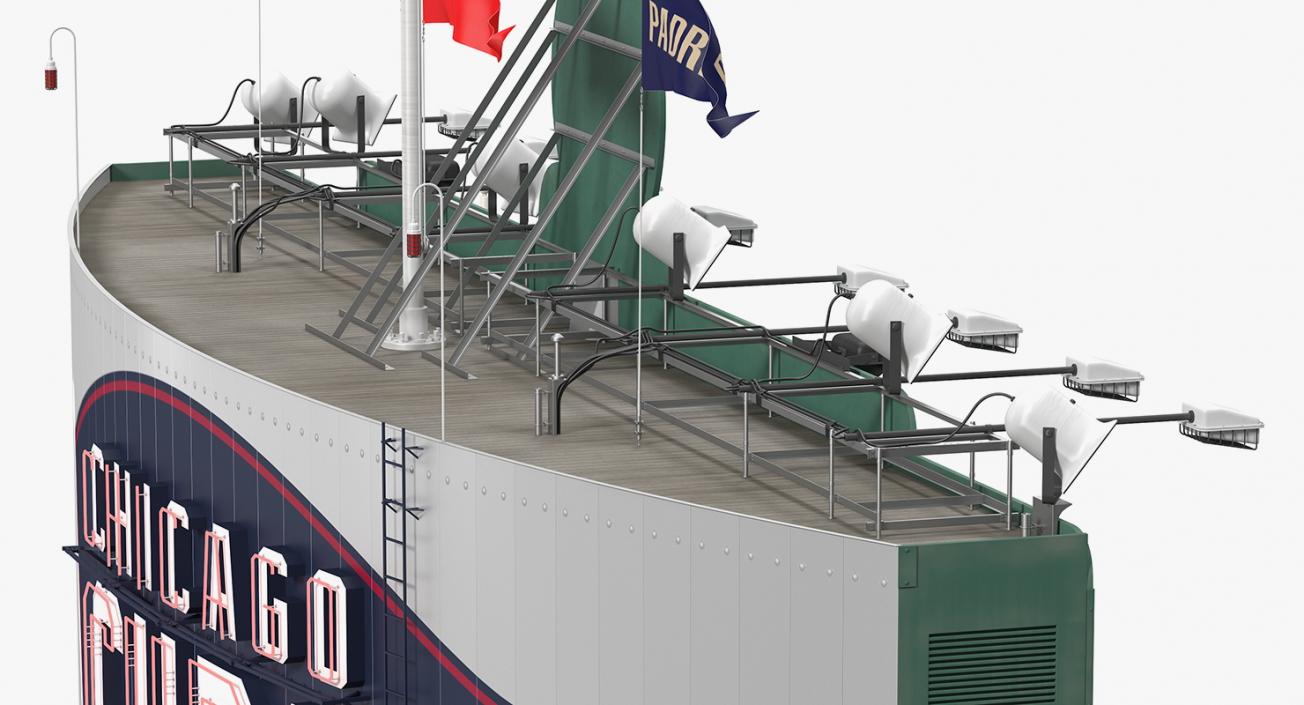 Wrigley Field Scoreboard 3D model