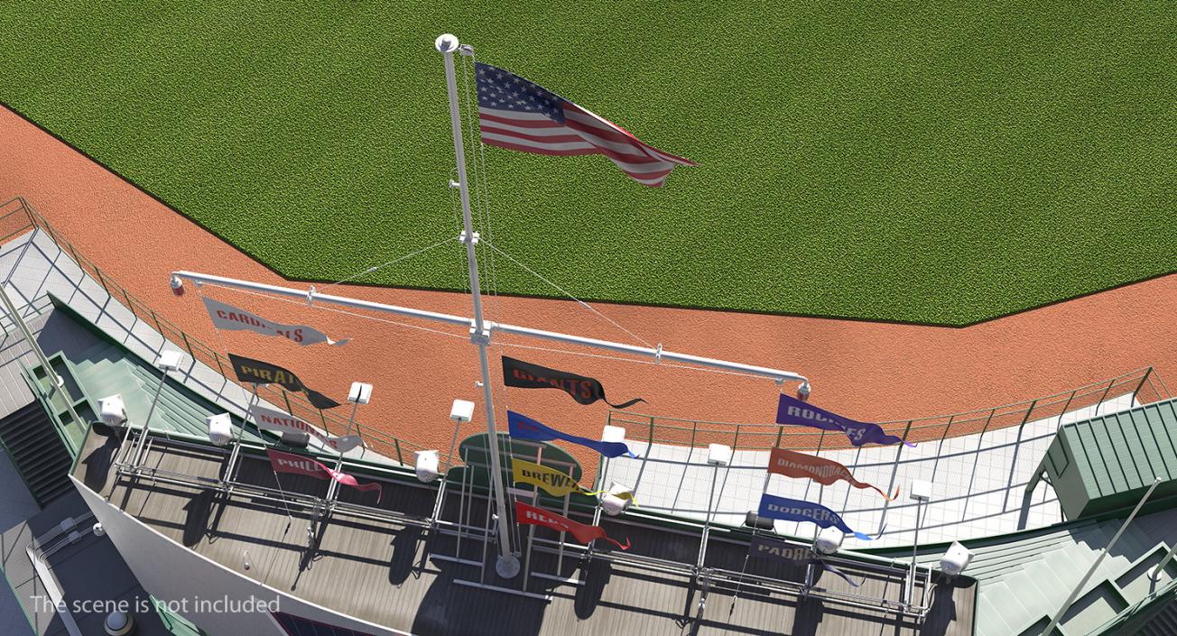 Wrigley Field Scoreboard 3D model