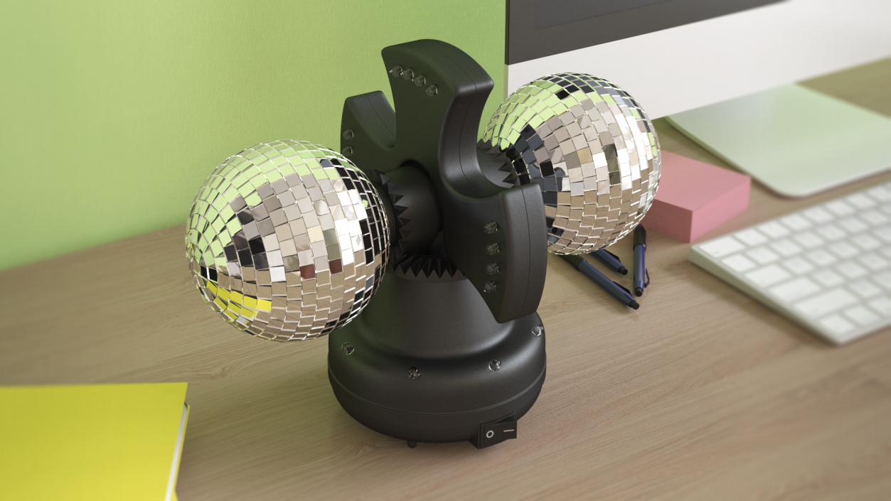 Twin Disco Mirror Ball 3D