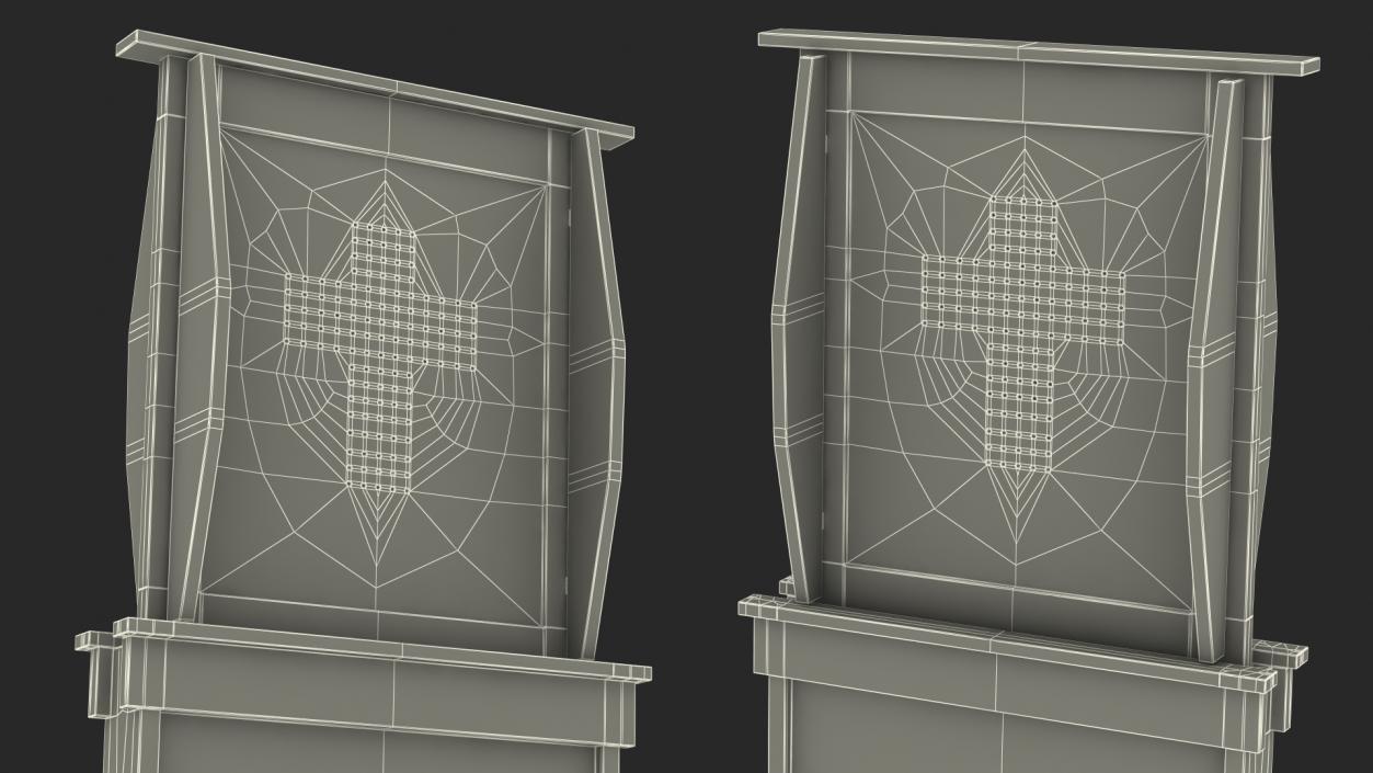 3D model Confessional Kneeler