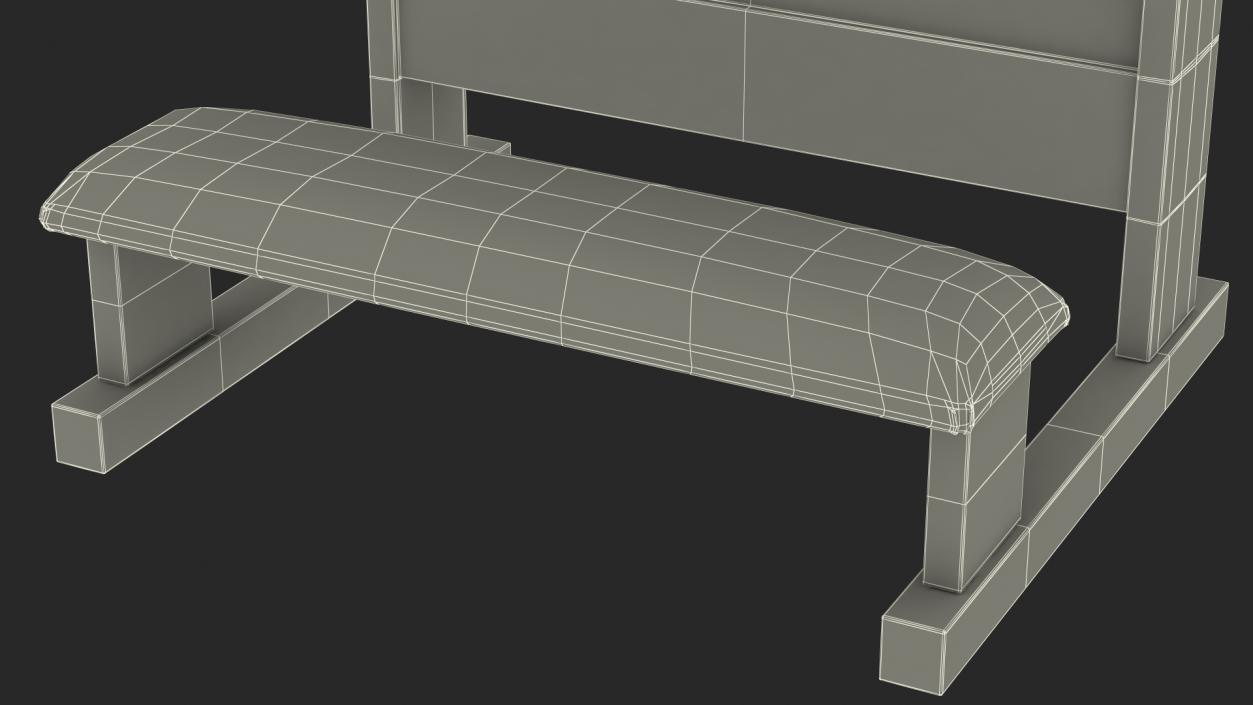 3D model Confessional Kneeler