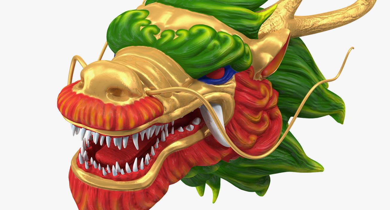 3D Chinese Dragon Head 2