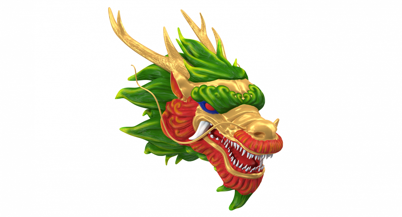 3D Chinese Dragon Head 2