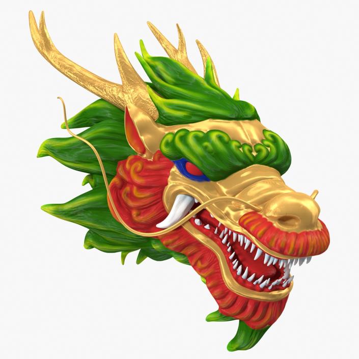 3D Chinese Dragon Head 2