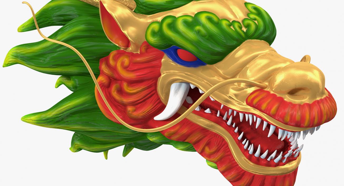 3D Chinese Dragon Head 2