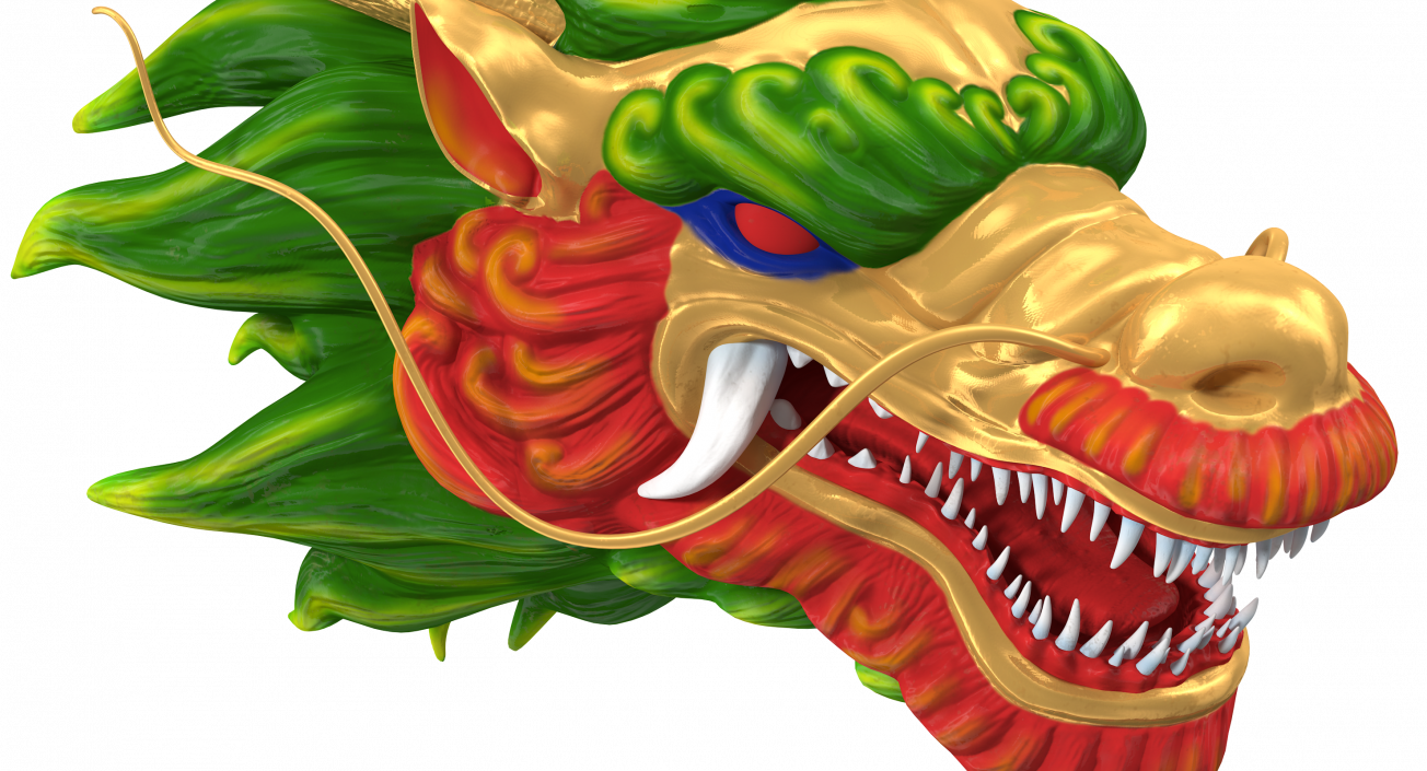 3D Chinese Dragon Head 2