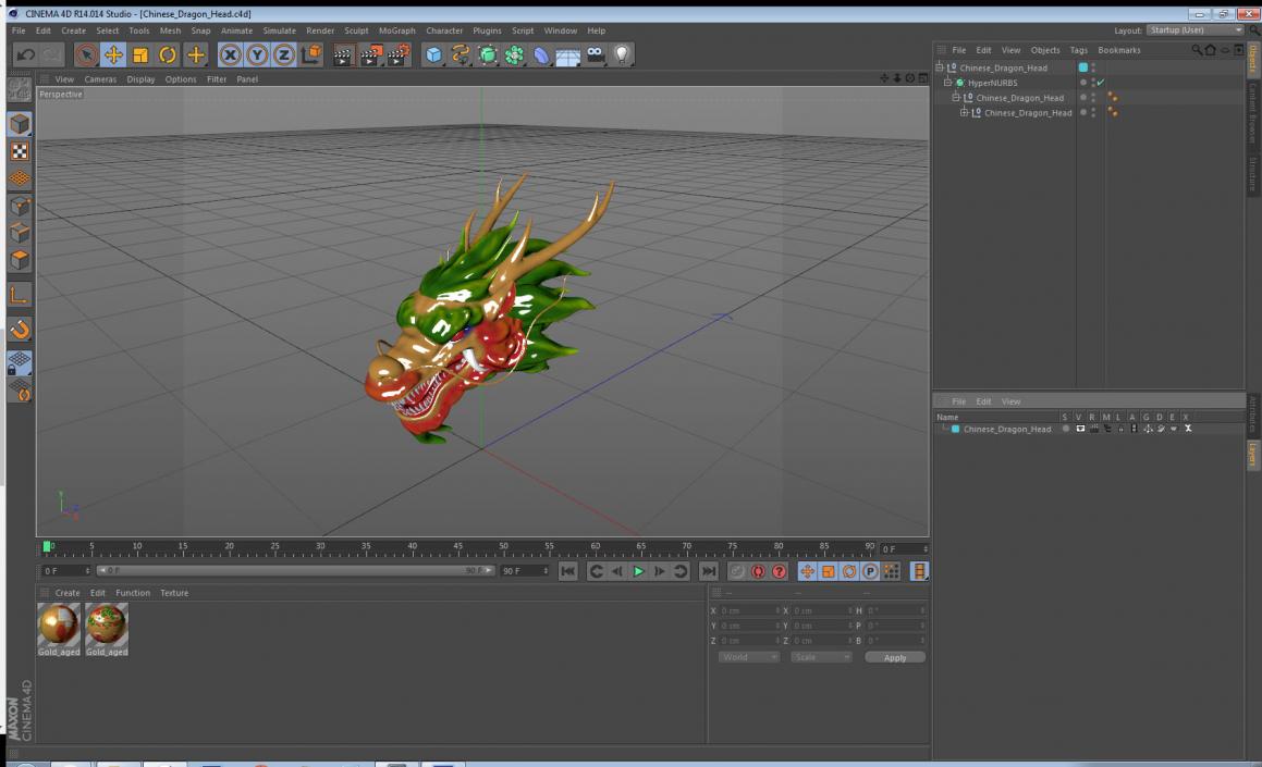 3D Chinese Dragon Head 2