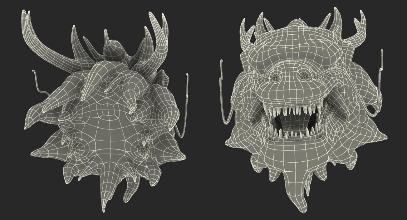 3D Chinese Dragon Head 2