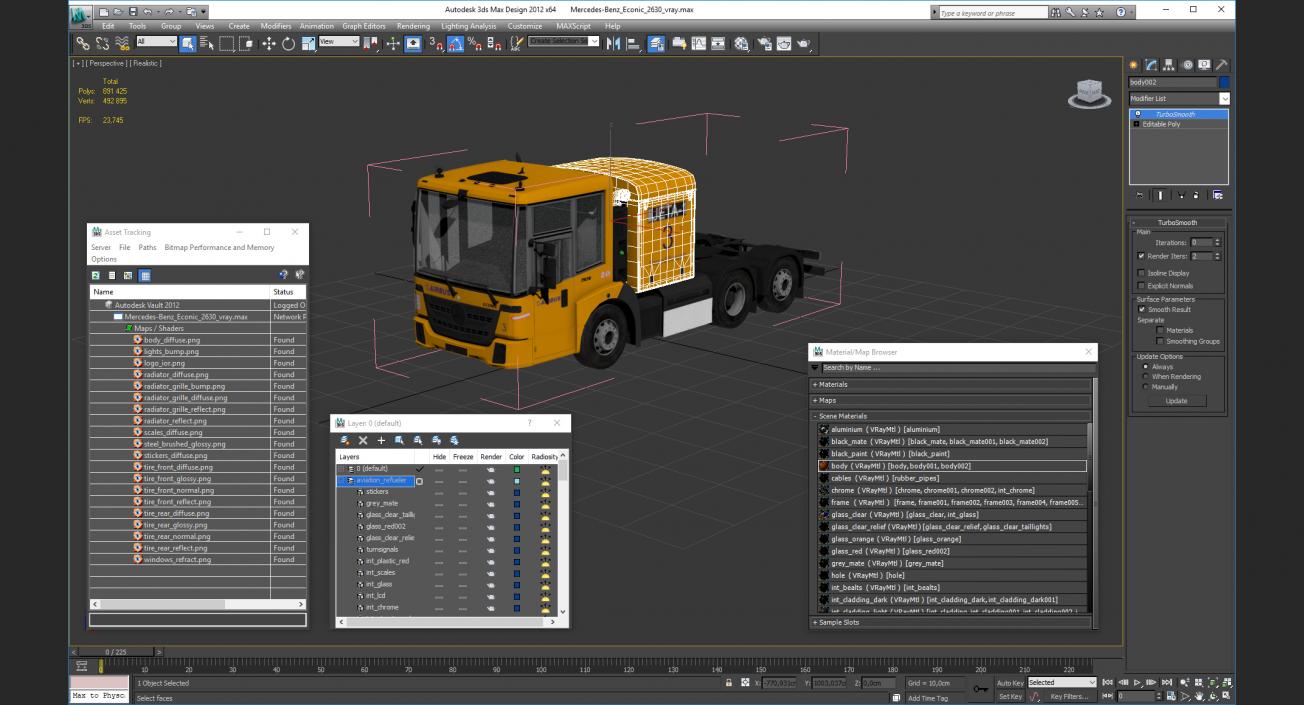 3D model Mercedes-Benz Econic 2630