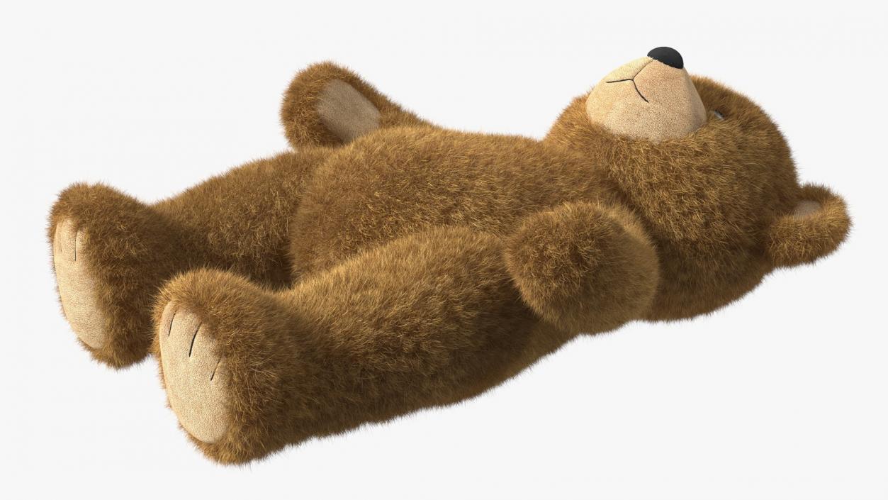 3D model Teddy Bear Brown Fur