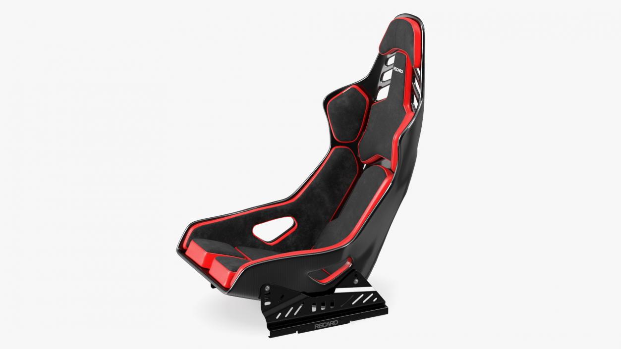 RECARO Podium CF Racing Seat Red 3D