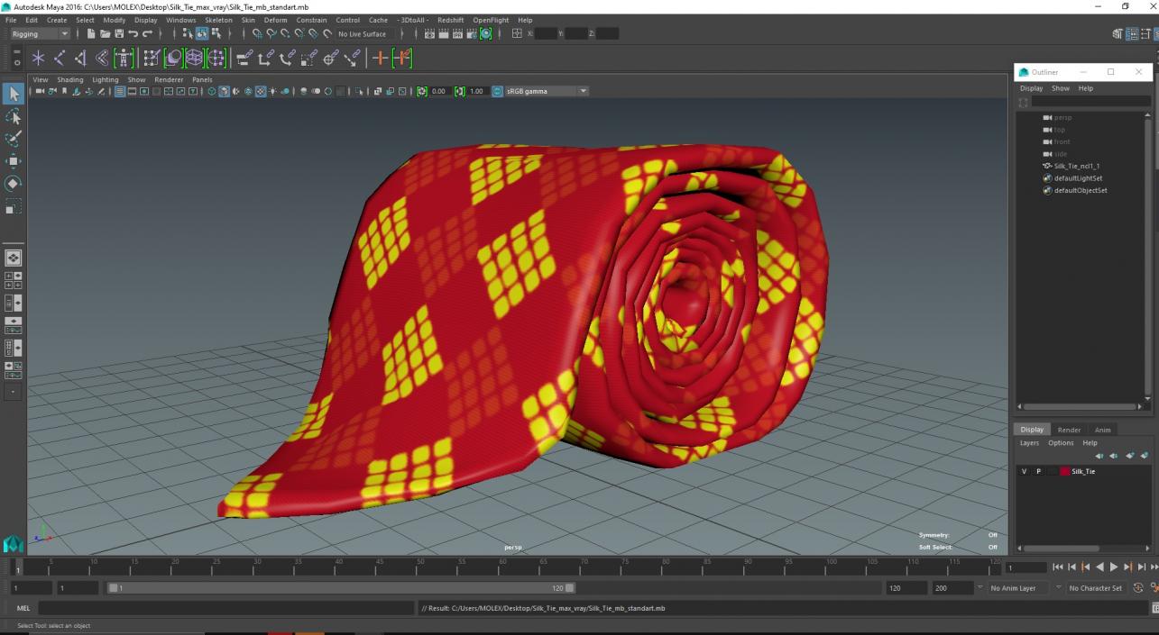 3D model Silk Tie