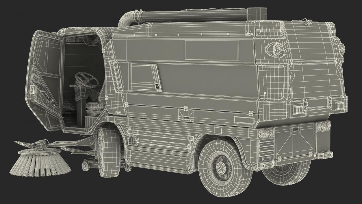 3D Rigged Road Sweepers Collection