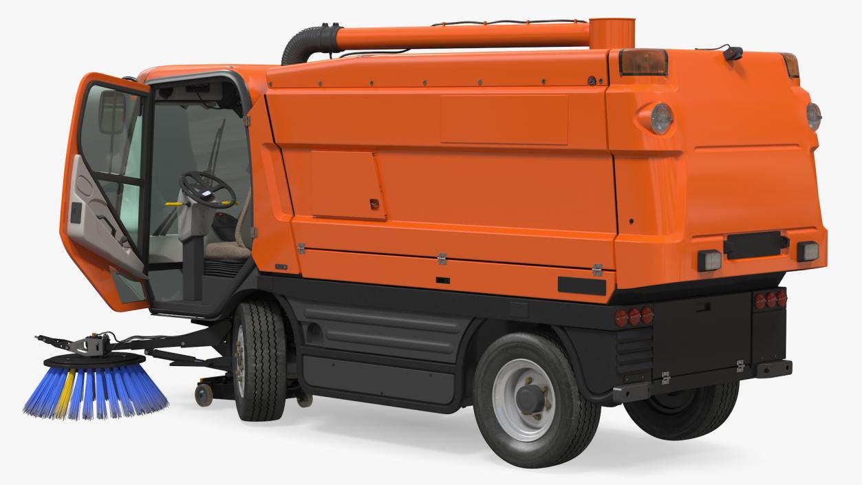 3D Rigged Road Sweepers Collection