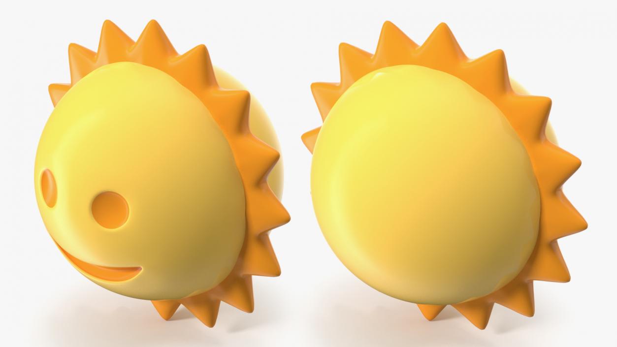 3D Sunface Emoji model