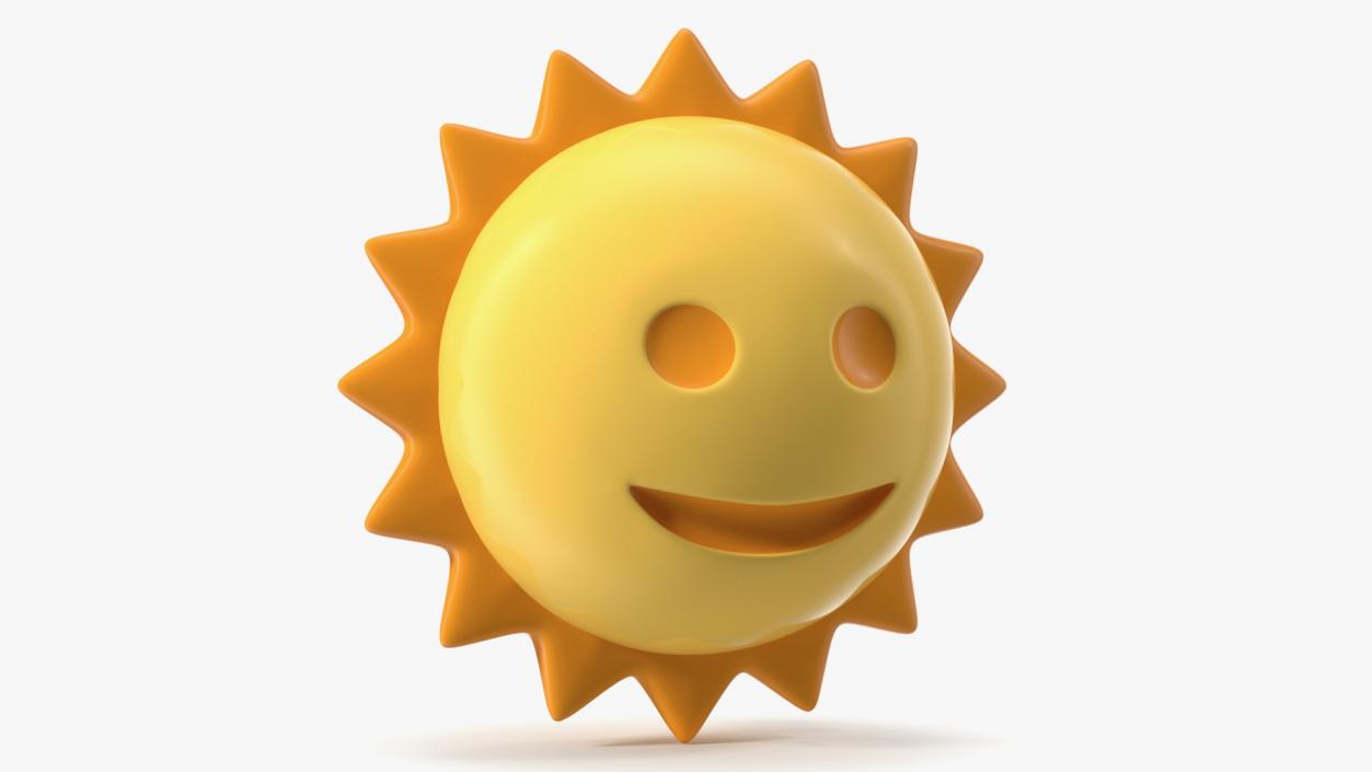 3D Sunface Emoji model