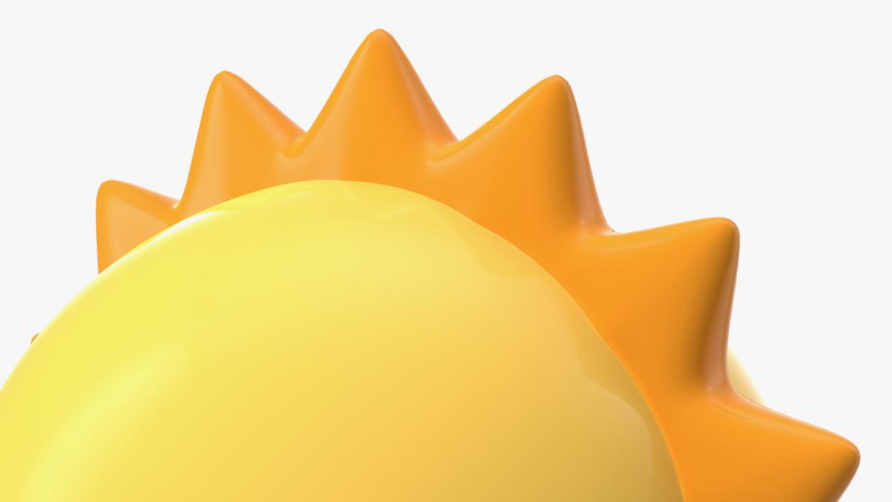 3D Sunface Emoji model