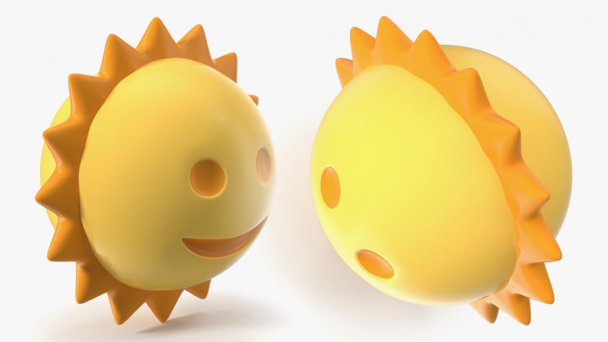 3D Sunface Emoji model