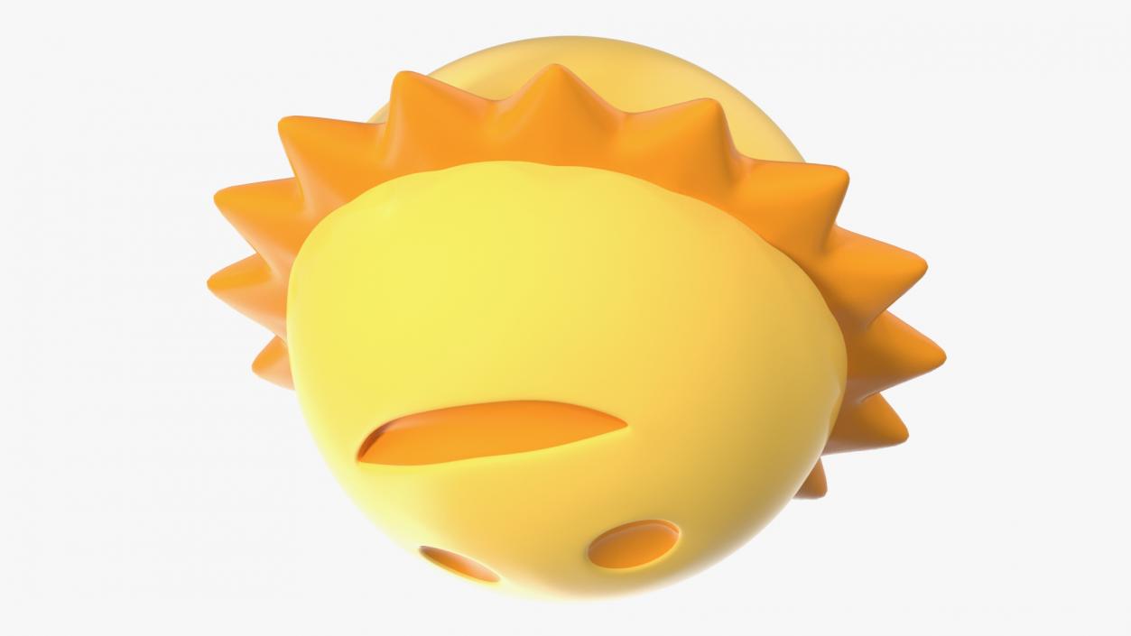 3D Sunface Emoji model