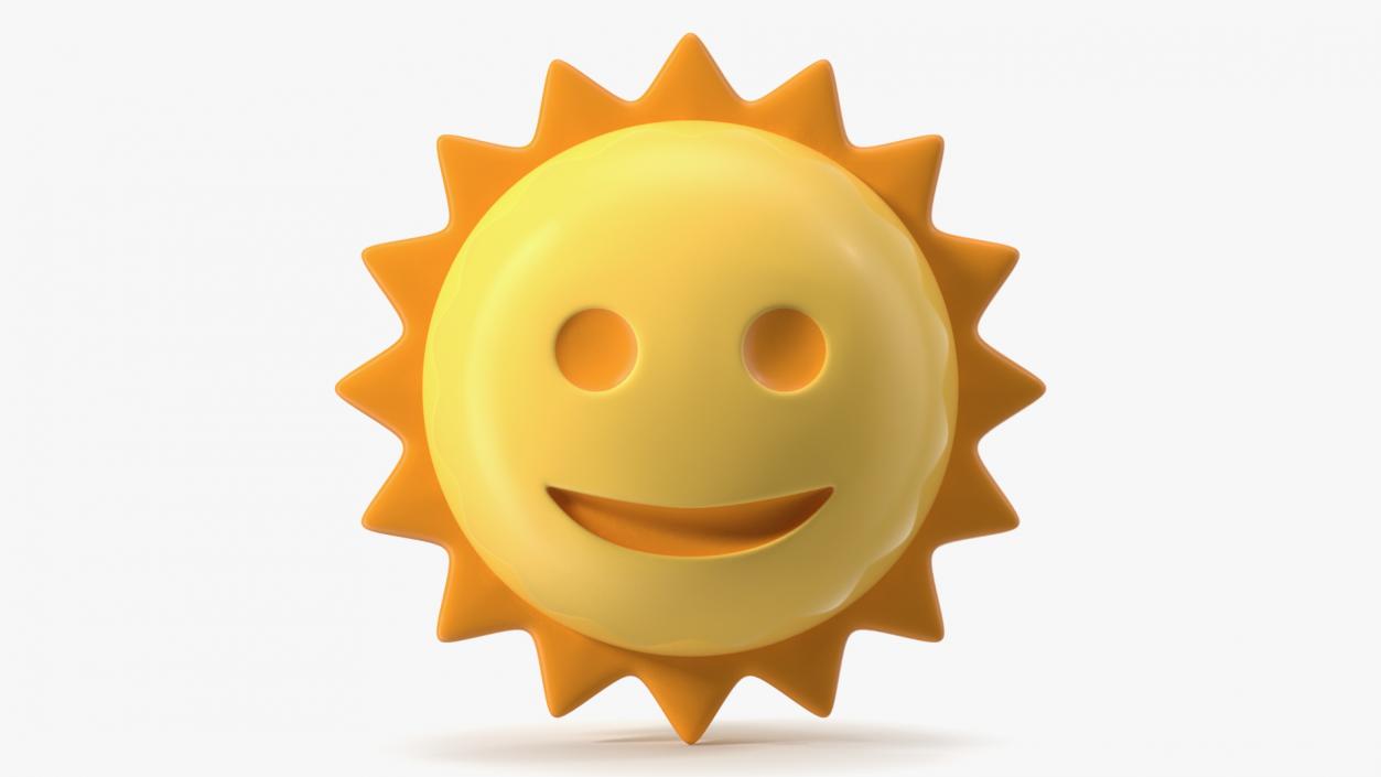 3D Sunface Emoji model