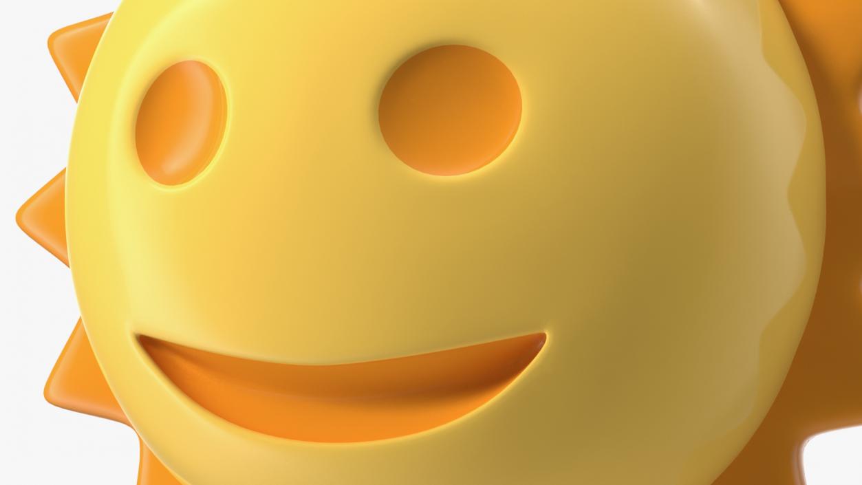 3D Sunface Emoji model