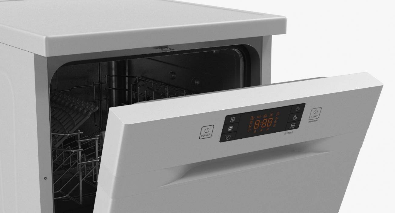 Front Control Dishwasher Machine 3D