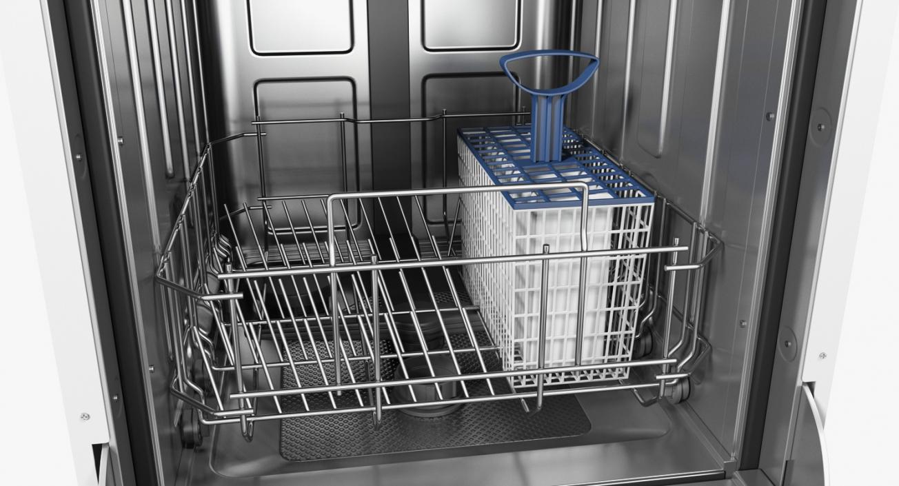 Front Control Dishwasher Machine 3D