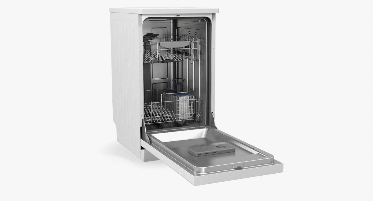 Front Control Dishwasher Machine 3D