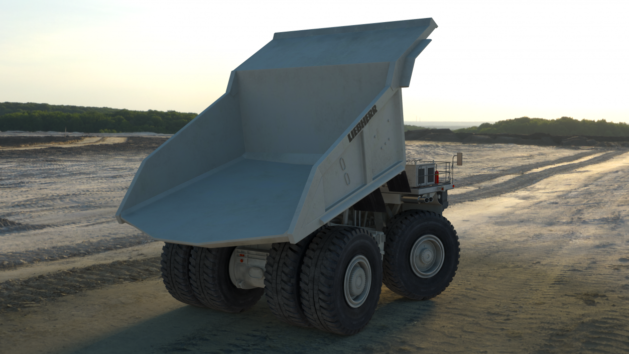 3D Liebherr T 282B Haul Truck Rigged model