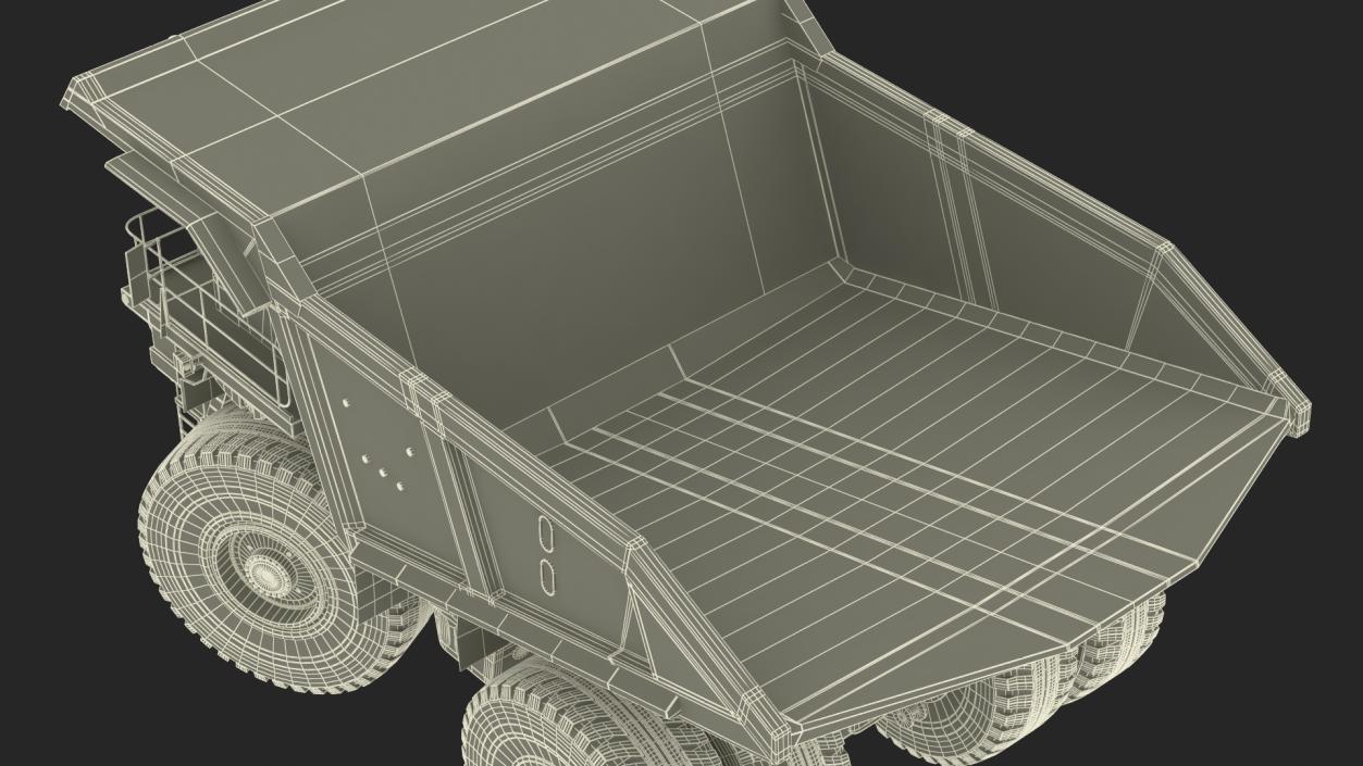 3D Liebherr T 282B Haul Truck Rigged model