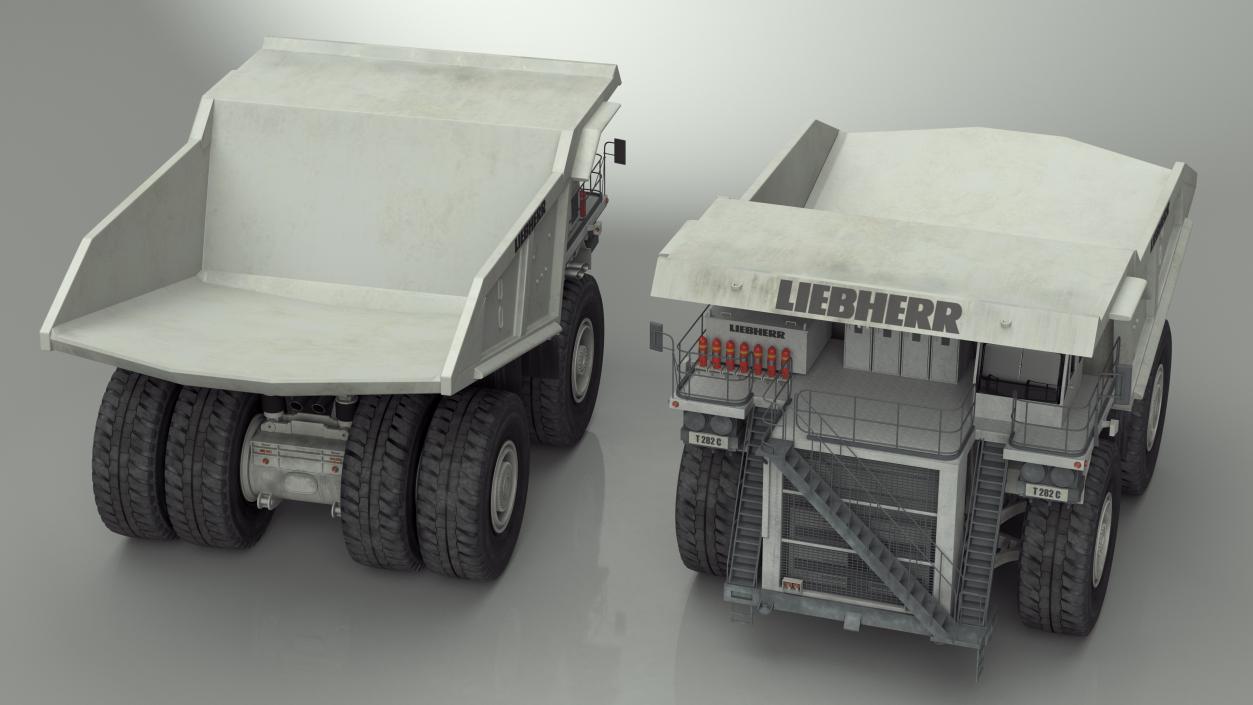 3D Liebherr T 282B Haul Truck Rigged model