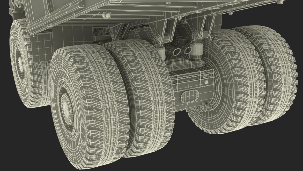 3D Liebherr T 282B Haul Truck Rigged model