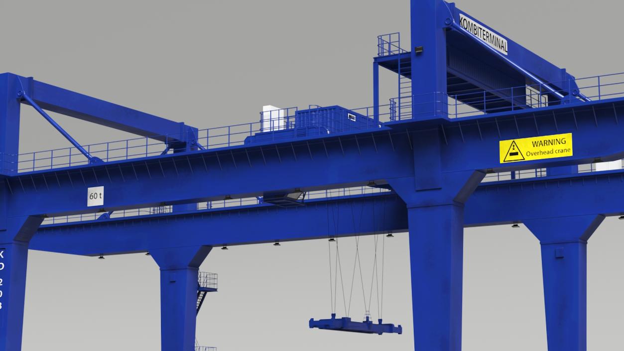 3D Gantry Crane Industrial model