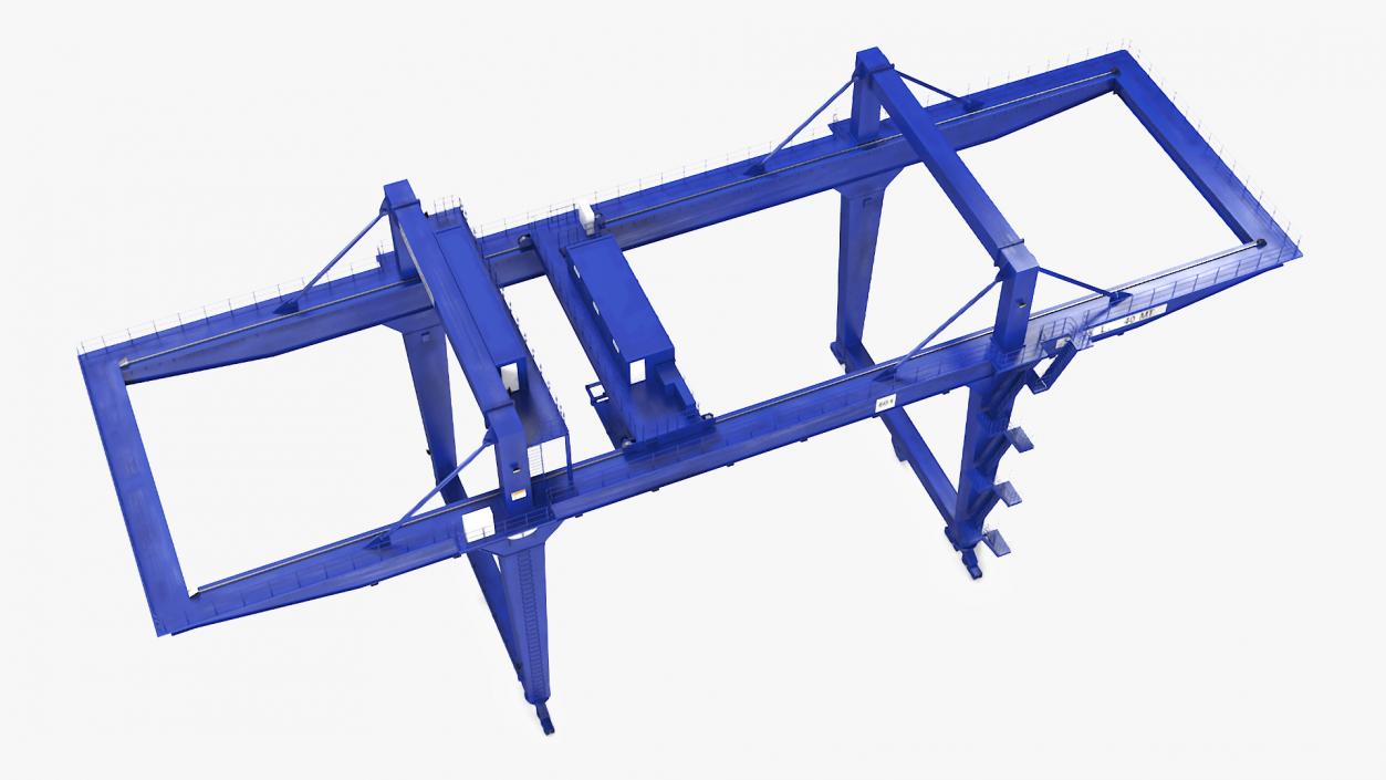 3D Gantry Crane Industrial model