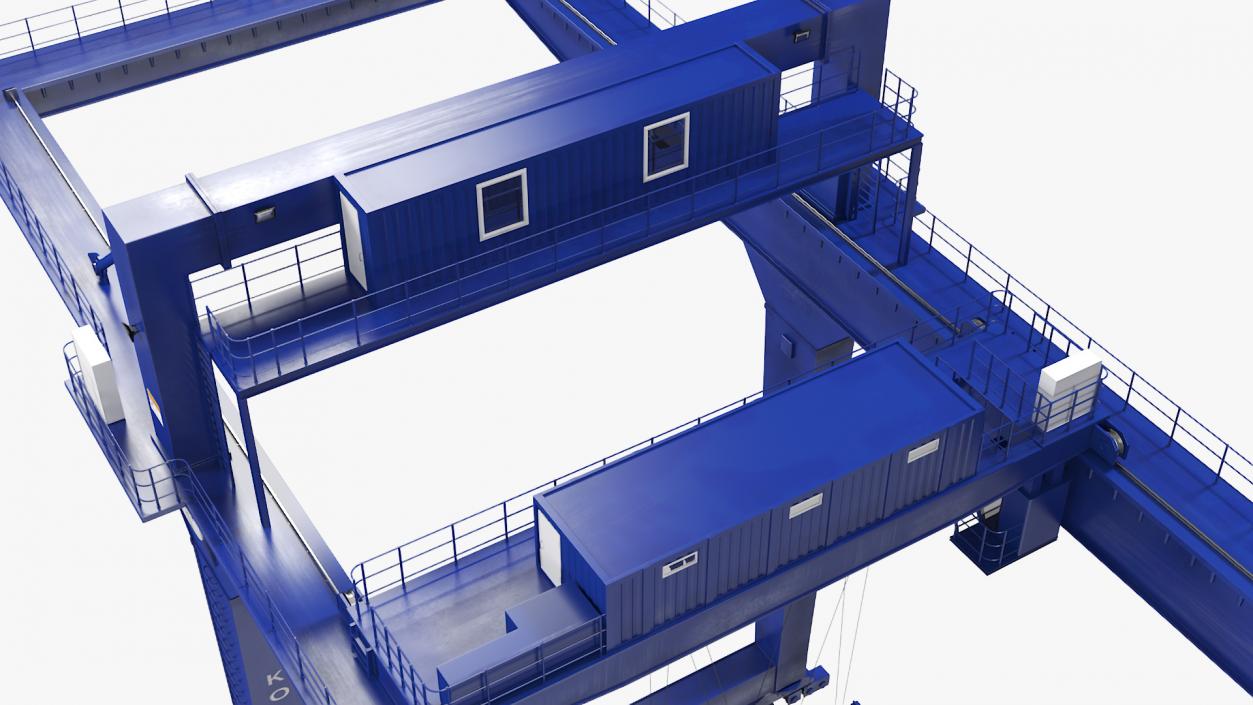 3D Gantry Crane Industrial model