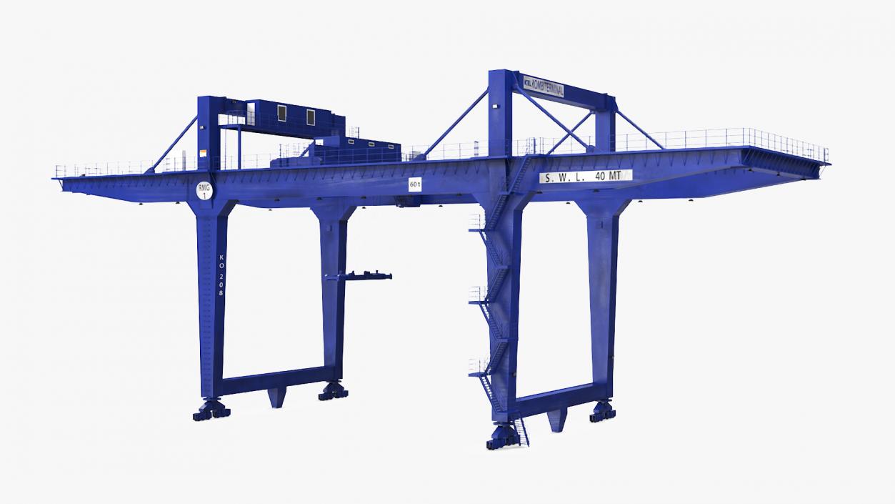 3D Gantry Crane Industrial model