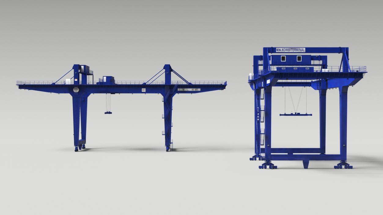 3D Gantry Crane Industrial model