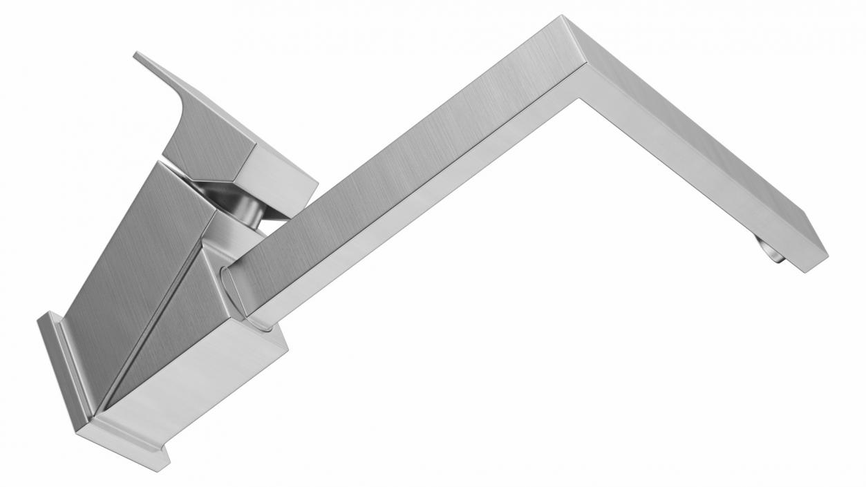 3D Angular Single Lever Kitchen Mixer Tap model