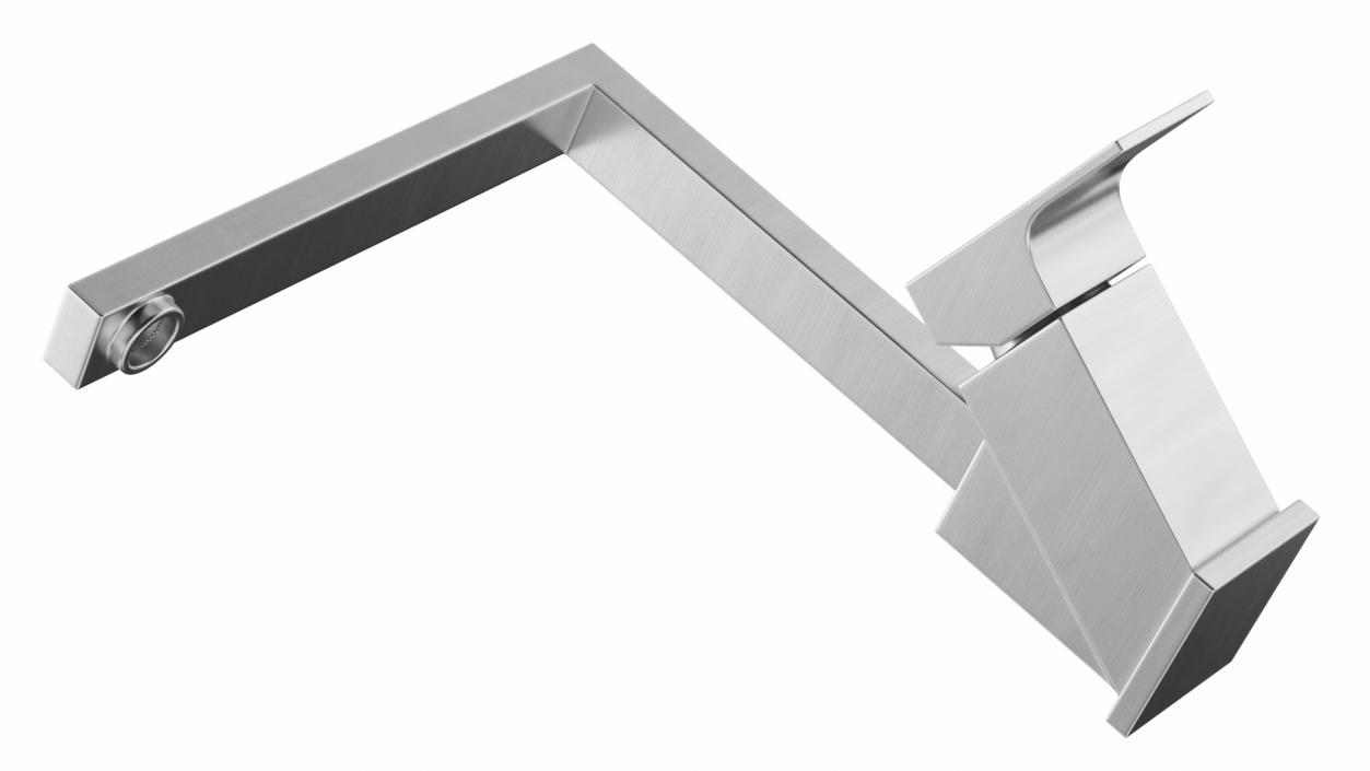 3D Angular Single Lever Kitchen Mixer Tap model