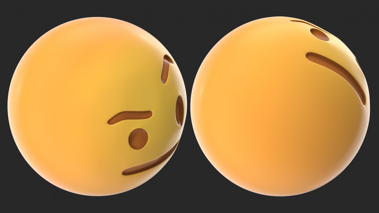 3D model Raised Eyebrow Emoji