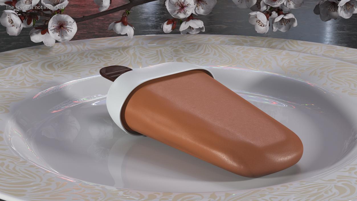 Homemade Popsicle Chocolate 3D