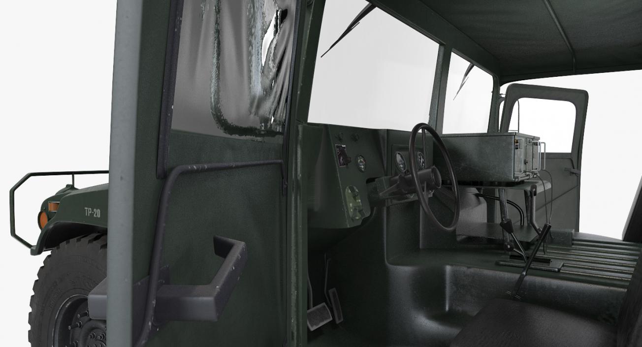 3D Shelter Carrier MSE Car HMMWV m1037 Green