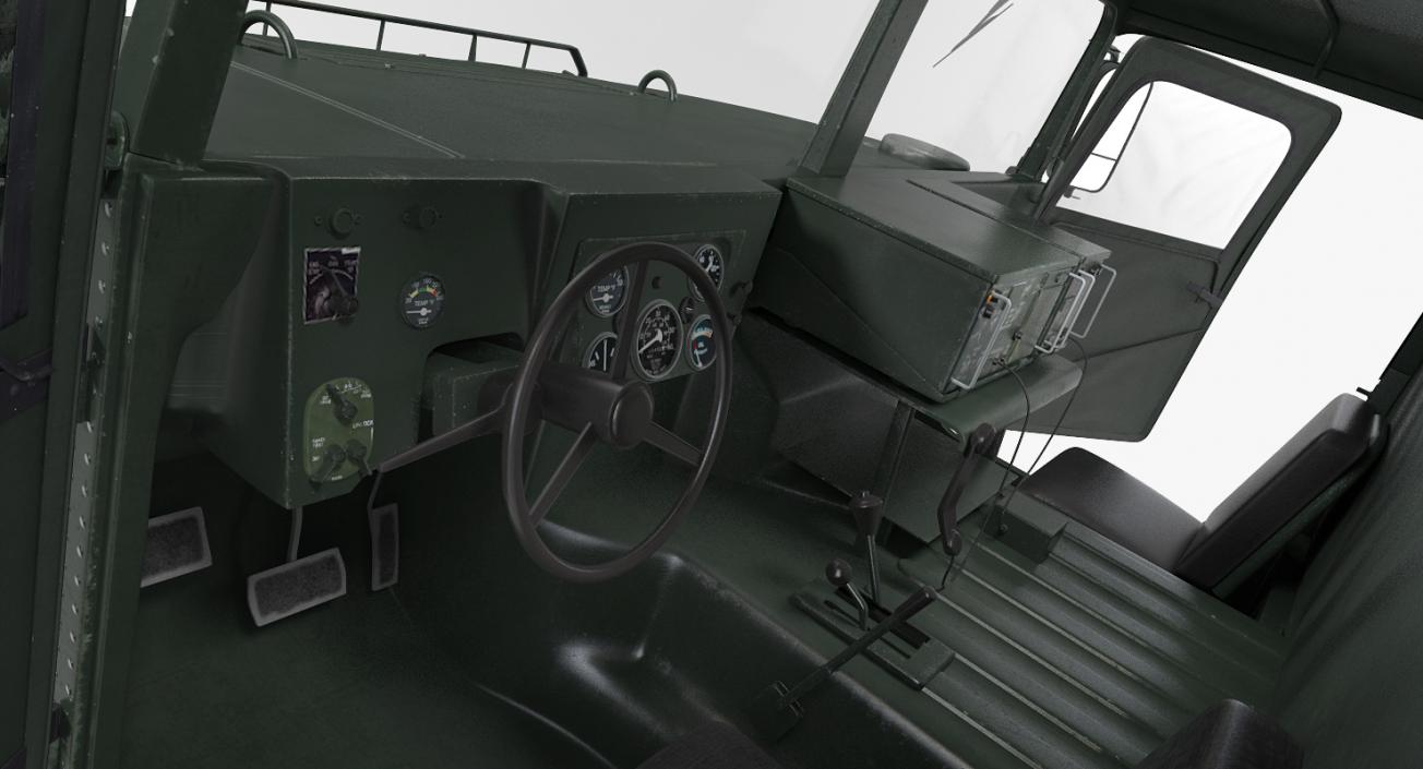 3D Shelter Carrier MSE Car HMMWV m1037 Green