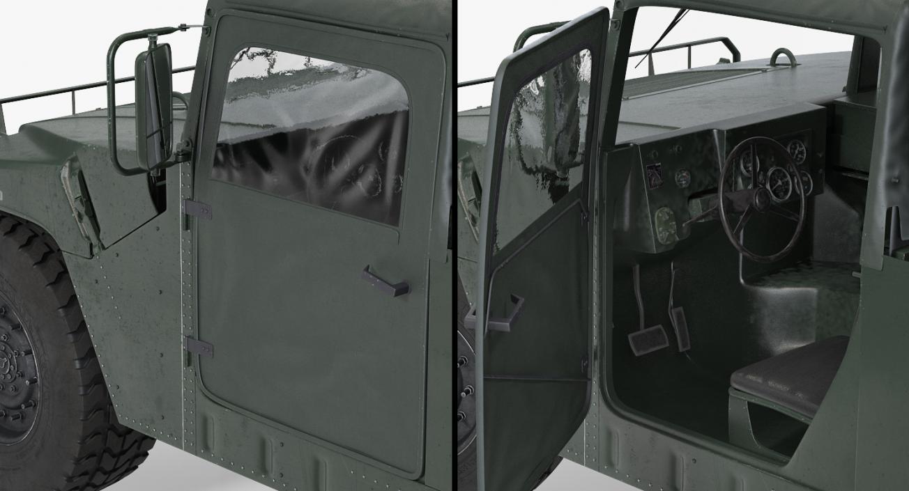 3D Shelter Carrier MSE Car HMMWV m1037 Green