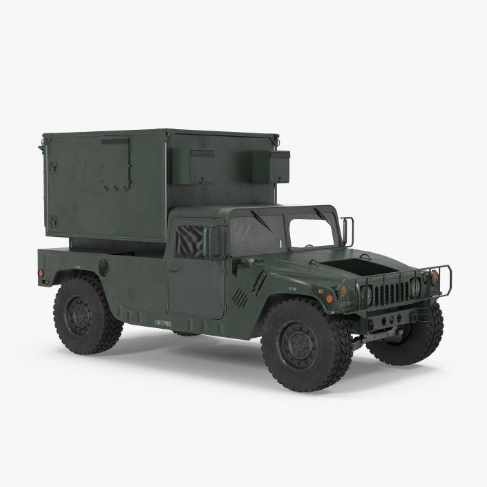 3D Shelter Carrier MSE Car HMMWV m1037 Green